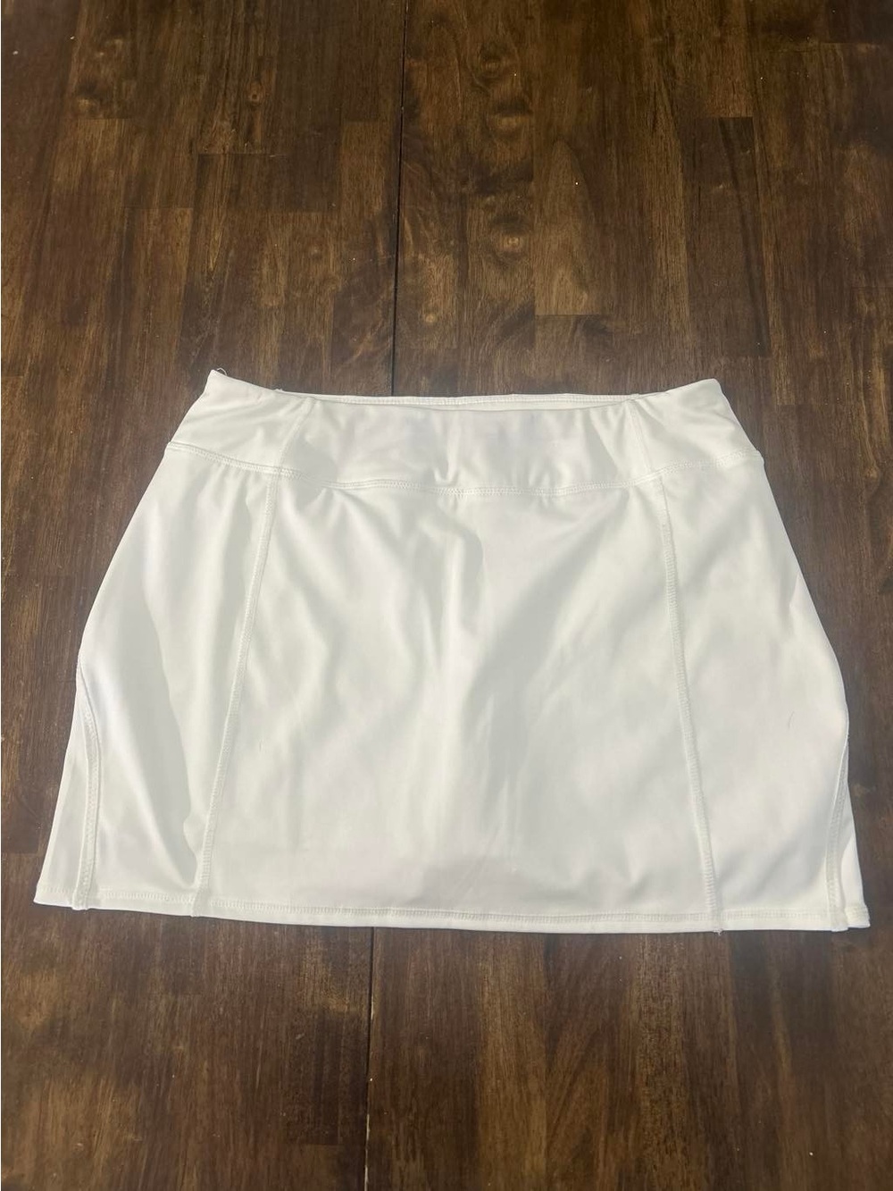 Tangerine White Athletic Mini Skirt